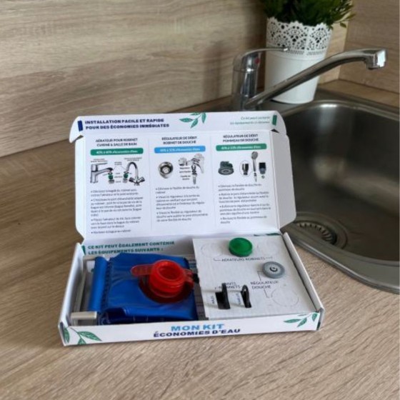 Pack Economies d'eau : 1 robinet + 1 joint douche + 1 sac wc