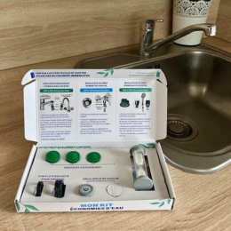 Pack Economies d'eau : 3 robinets + 1 douche + 1 sablier de douche