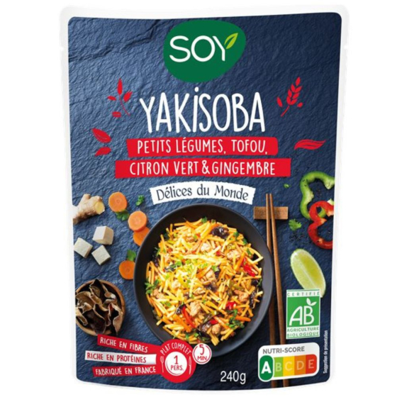 Doy yakisoba petits légumes tofu citron vert et gingembre - 240g Doy yakisoba petits légumes tofu citron vert et gingembre - 240g