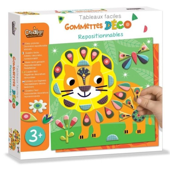 Tableaux faciles - Gommettes repositionnables Dans ma savane