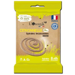 Sachet de 8 spirales incassables citronnelle BIO