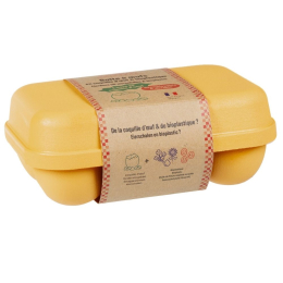 Boîte 6 oeufs coquille - Jaune