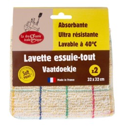 Lot de 2 lavettes essuie-tout