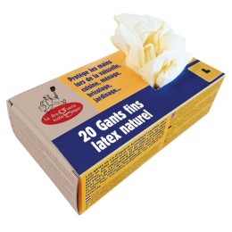 Boîte de 20 gants - L latex fin