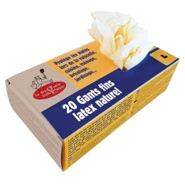 Boîte de 20 gants - L latex fin
