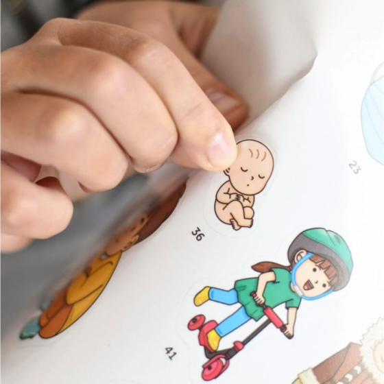 Poster découverte avec stickers Corps humain