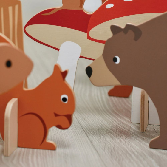 Croquet d'intérieur les animaux de la forêt