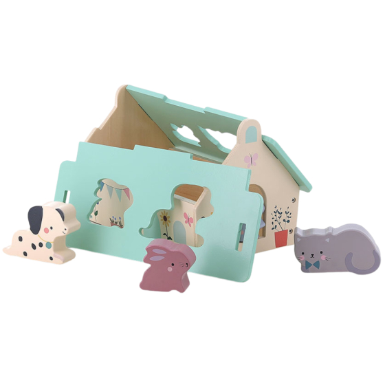 Boite à formes maison des animaux - Sarah