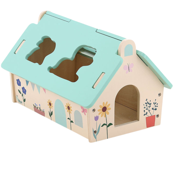Boite à formes maison des animaux - Sarah