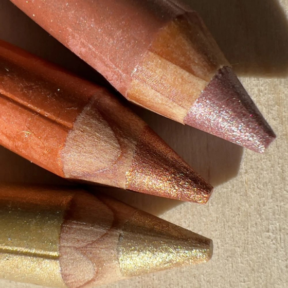 Kit 3 crayons de maquillage pailletés – Rayon de soleil