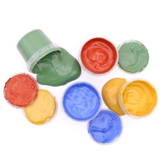Boîte peinture aux doigts - 4 couleurs primaires