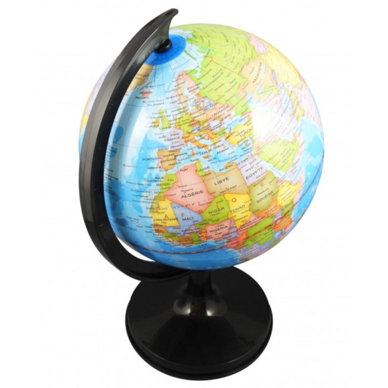 Globe 20 cm avec livret couleurs