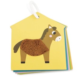 7 cartes tactiles - Les animaux de la ferme Multicolore