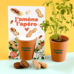 Carte message - J'amène l'apéro - Cacahuètes