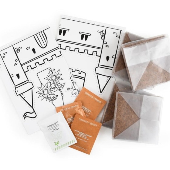 Mini jardin de châteaux à décorer