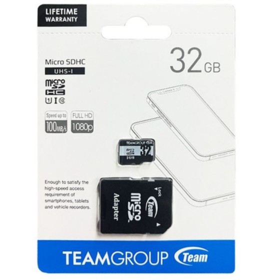 Carte micro SD 32 Go Classe 10 avec adaptateur pour pièges photos