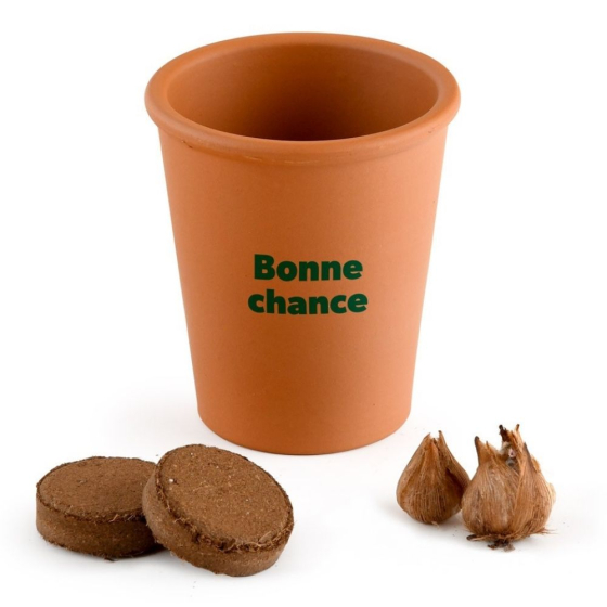 Carte message - Bonne chance - Trèfle