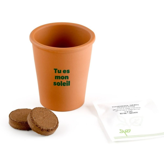 Carte message - Tu es mon soleil -Tournesol