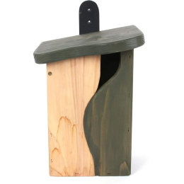 Nichoir avec cavité incurvée : mésanges, moineaux, Gobemouches...