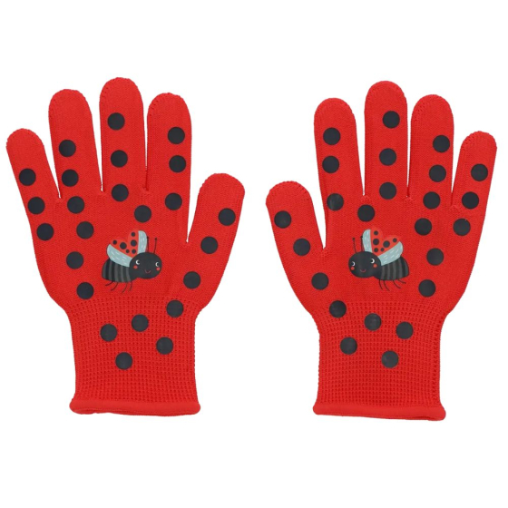 Gants de jardin enfant motif coccinelles