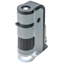 Microscope de poche LED MicroFlip 100x-250x avec adaptateur pour smartphone
