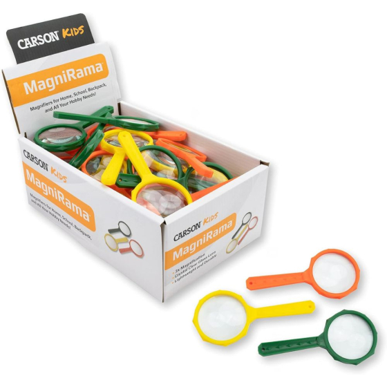 Boîte de 50 Mini-loupes MagniRama - Grossissement 3x