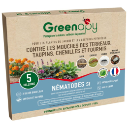 Nématodes SF anti mouche terreaux, taupins, chenilles 5M - 10m²
