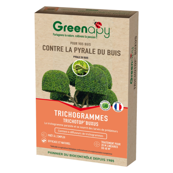 Trichogrammes anti pyrale de buis Tricholine Buxus