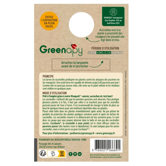 30 larves coccinelles anti-pucerons - Coccilaure