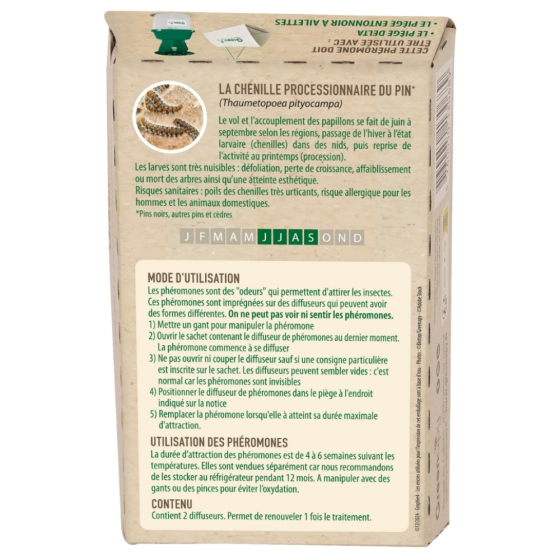 Phéromone Processionnaire du Pin (2 capsules)