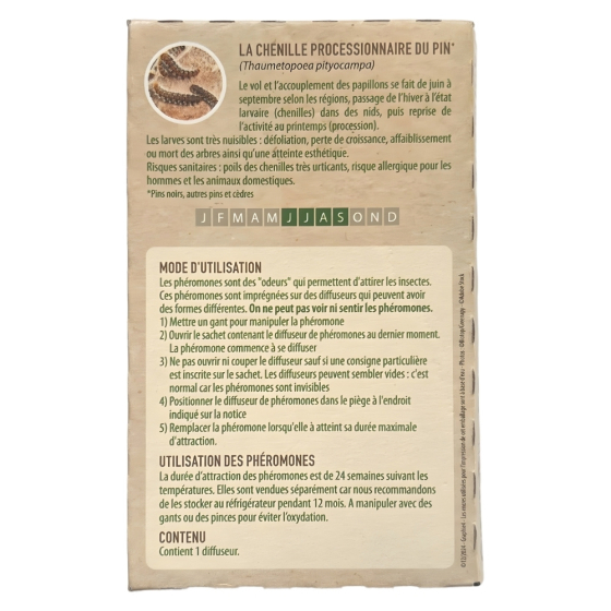 Phéromone Processionnaire du Pin LONGUE DUREE (1 capsule)