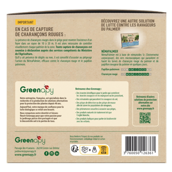 Kit de piégeage Biotop: charançon rouge du palmier