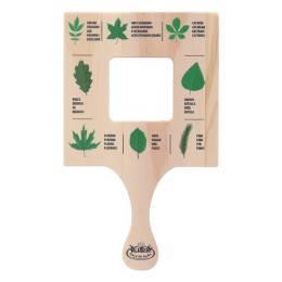 Cadre explorateur feuilles d'arbres