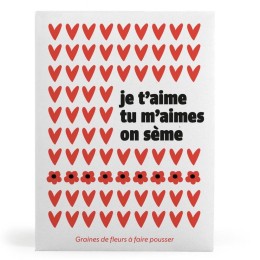 Sachet message - Je t'aime Tu m'aimes on sème