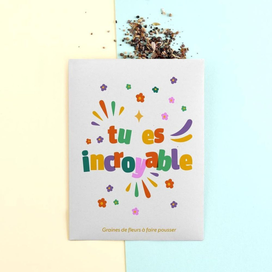 Sachet message - Tu es incroyable
