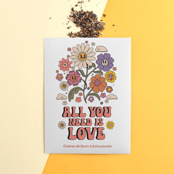 Sachet message - All you need is Love