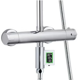 Compteur d'eau de douche : débits, consommations et températures