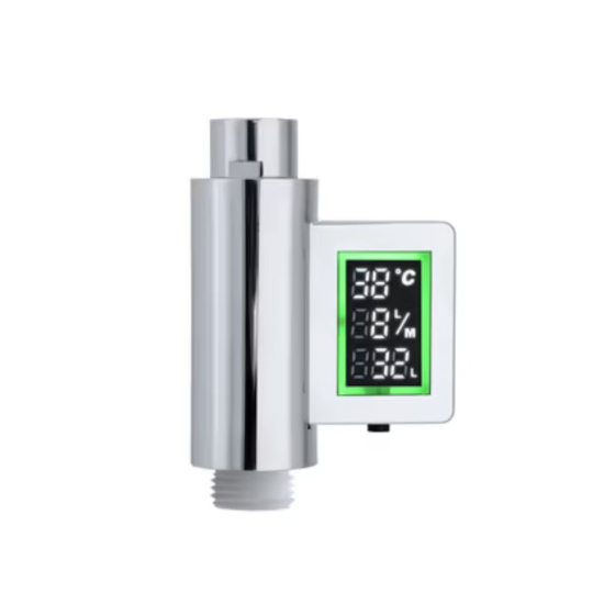 Compteur d'eau de douche : débits, consommations et températures