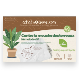 Nématodes SF contre mouches des terreaux - 5 millions - 25 pots