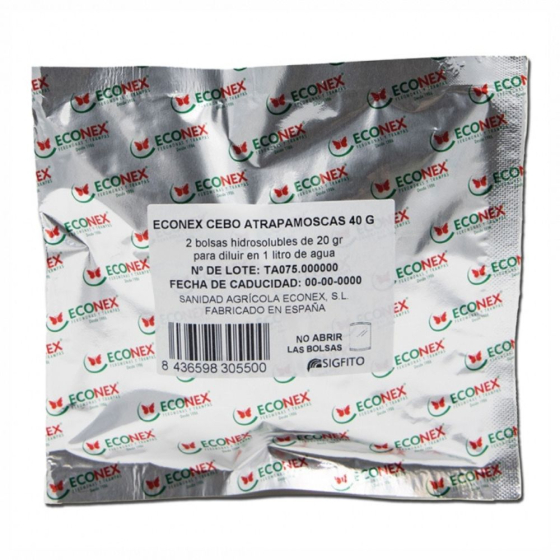 Recharge pour piège Attrape-mouches : 2 sachets de 20 g