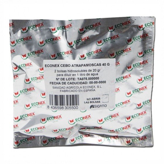 Recharge pour piège Attrape-mouches : 2 sachets de 20 g