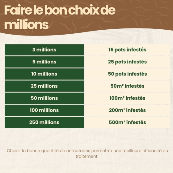 Nématodes SF contre thrips - 100 millions - 200 m²