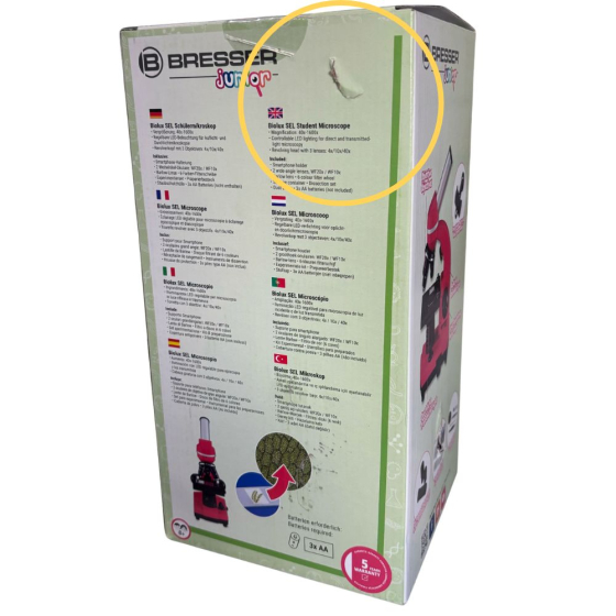 Microscope étudiant Biolux SEL - rouge - Seconde vie