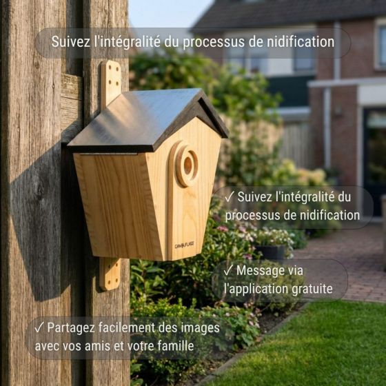Nichoir camouflage connectée EZ Birdbox