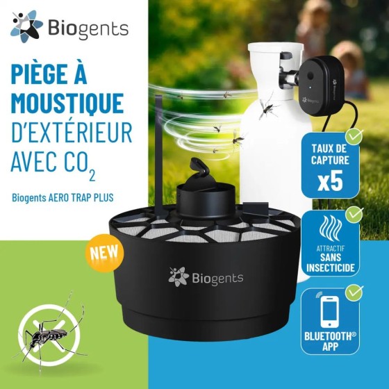 Piège à moustiques - Biogents Aerotrap Plus (avec booster CO2)