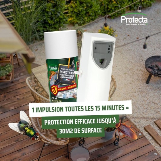 Diffuseur automatique d’insecticides + 3 recharges
