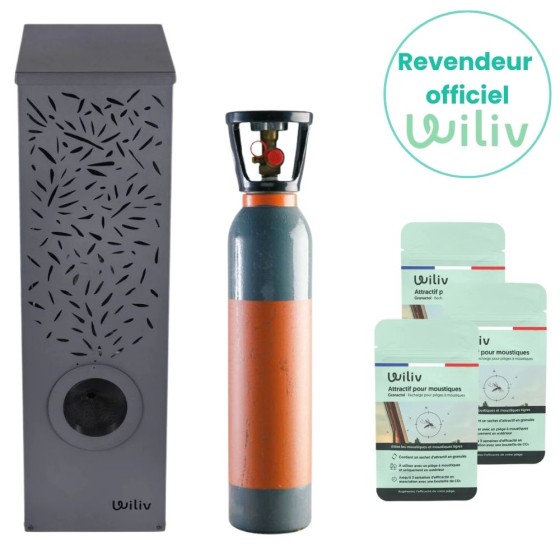 Pack Piège à moustiques - Standard Wiliv (avec CO2 et attractif inclus)