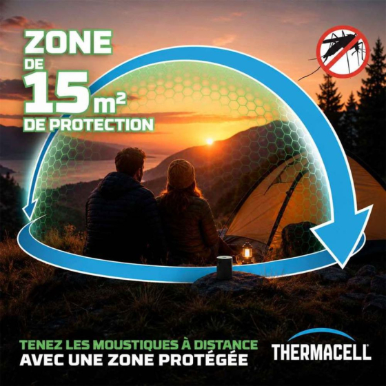 Bouclier anti-moustiques à combustible backpacker