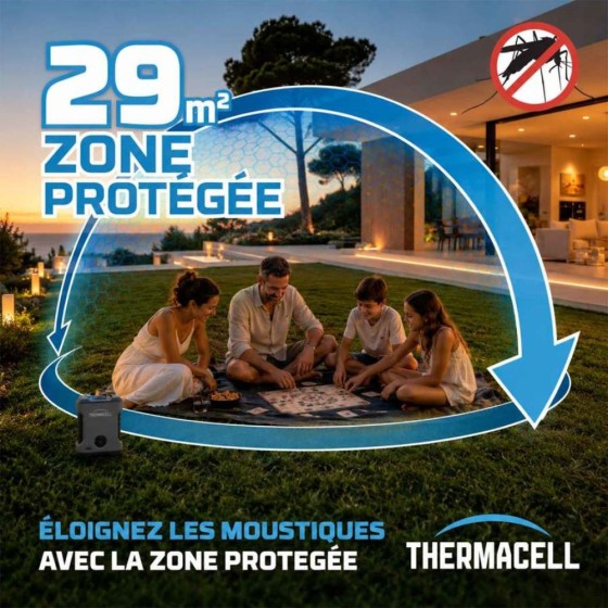 Bouclier anti-moustiques Thermacell - version batterie rechargeable