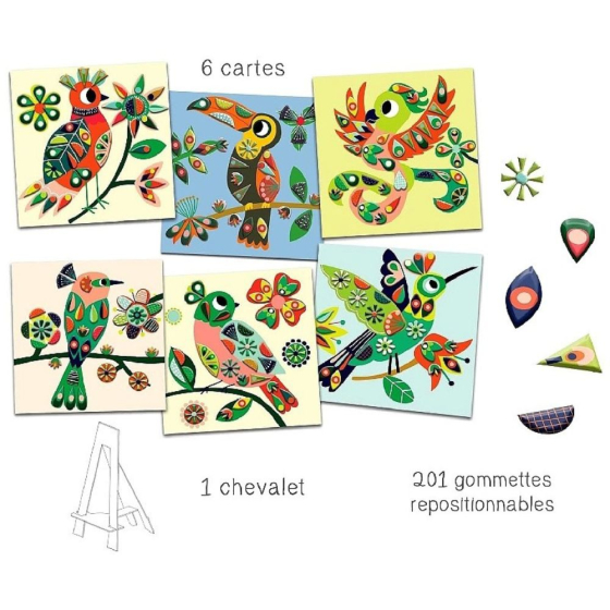 Gommettes repositionnables Dans mon arbre